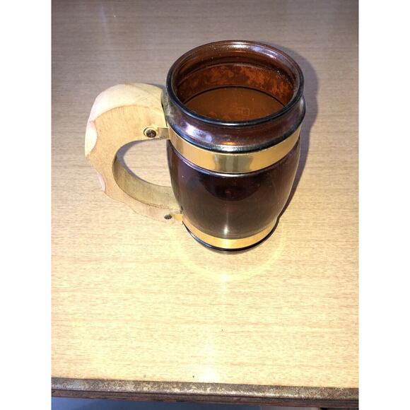 Vintage Siesta Ware Amber Glass Beer Hound Mug USA‎ Chicopee Mass ARW Ranch? - Picture 3 of 4